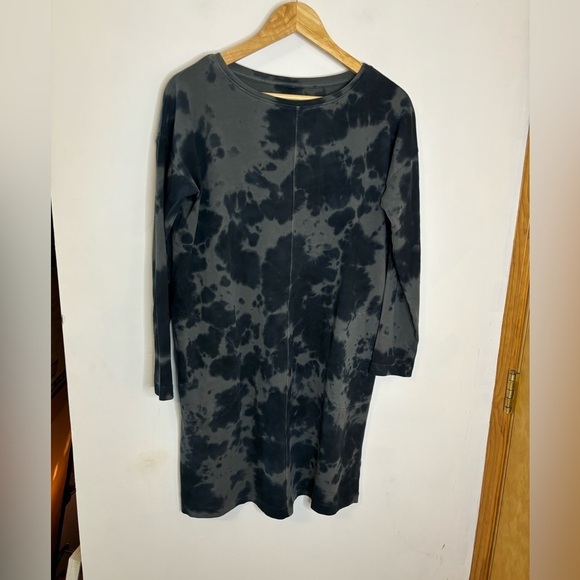 J. Jill Tie Dye Cotton Cloud Long Sleeve Dress - Picture 2 of 6